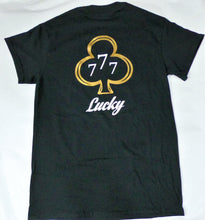 Load image into Gallery viewer, Lucky 7&#39;s Gold on Black T-Shirt
